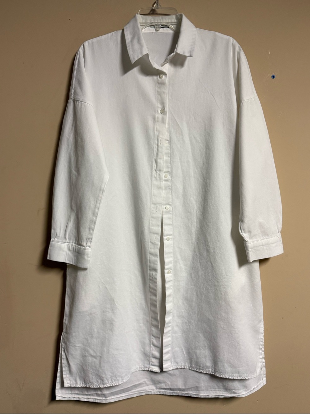 OAK + FORT Oversized Button-Down Cardigan Style Cotton Shirt Dress
Size M-L
